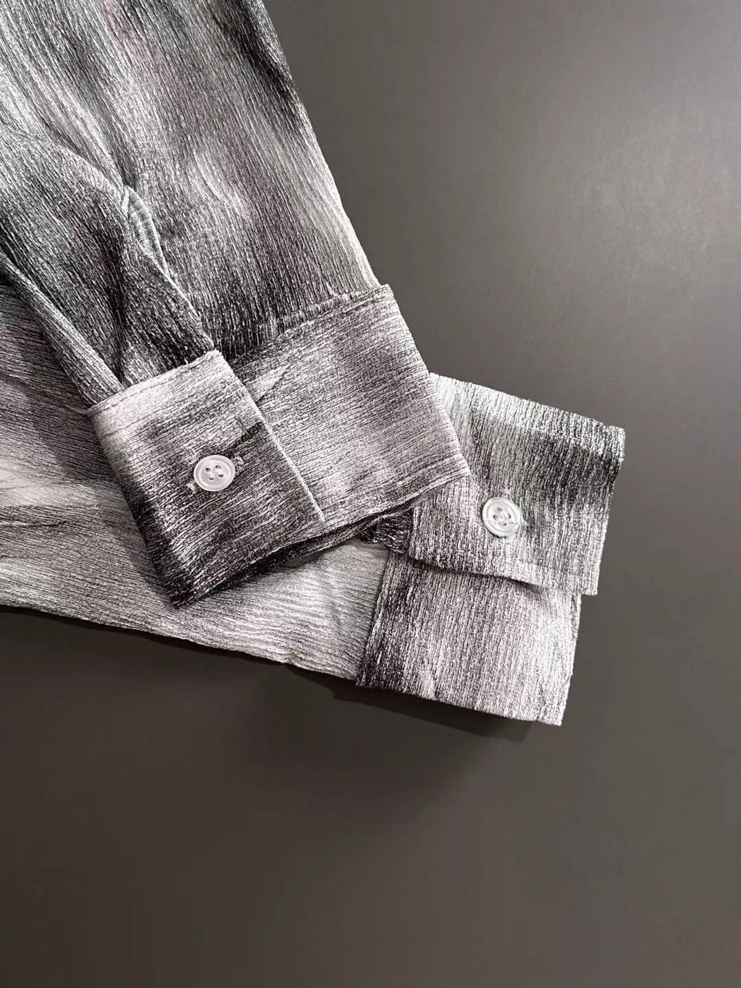 Next day shipping P360 Big Goose 2025 Autumn Men's Thin Breasted Fashion Tie-Dye Long Sleeve Shirt New Loose Versatile Lapel Top Casual Trendy Men's Shirt Size: M-3XL